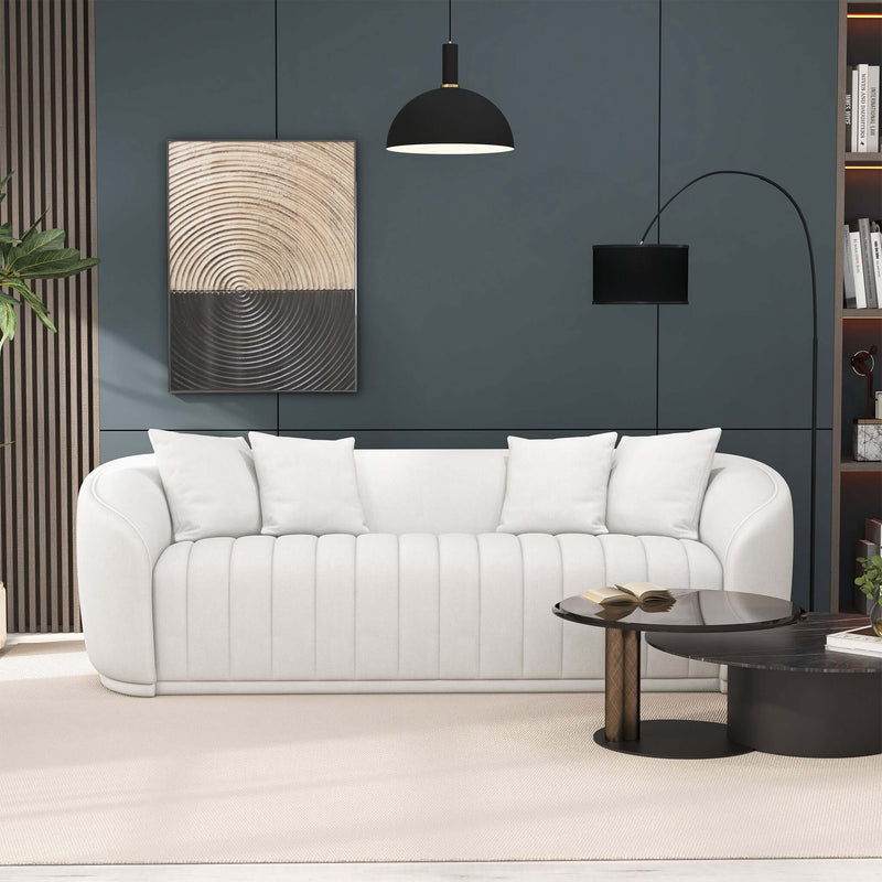 Markus - Tight Back Couch - White