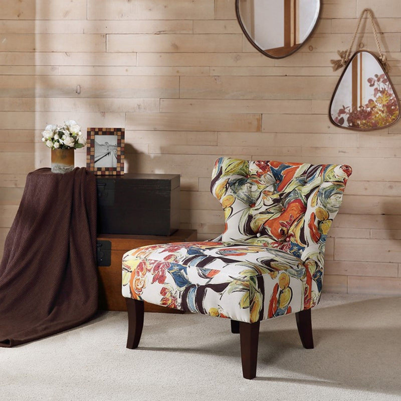 Erika - Accent Chair With Printed Upholstery - Multi