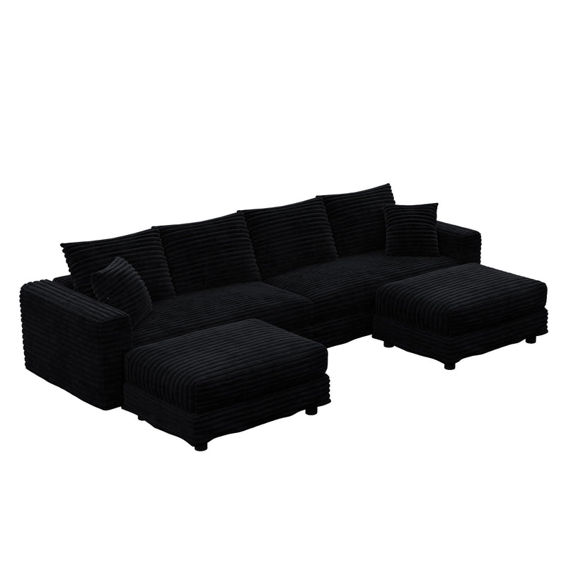 Modern Comfy Upholstered Sofa Cloud Couch & Deep Seat Couches
