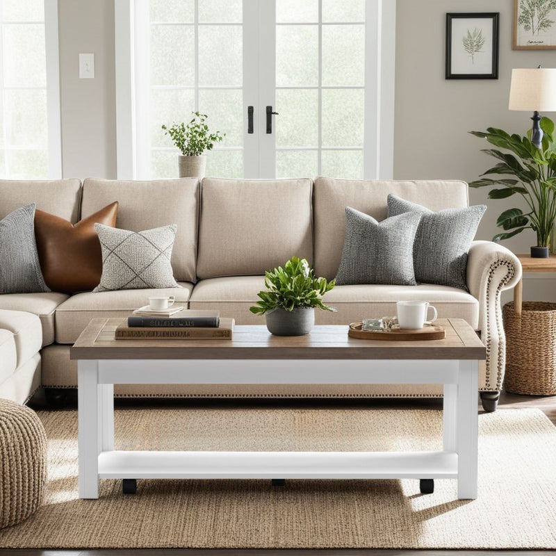 Coffee Table - Jasmine Whitewash / Barnwood
