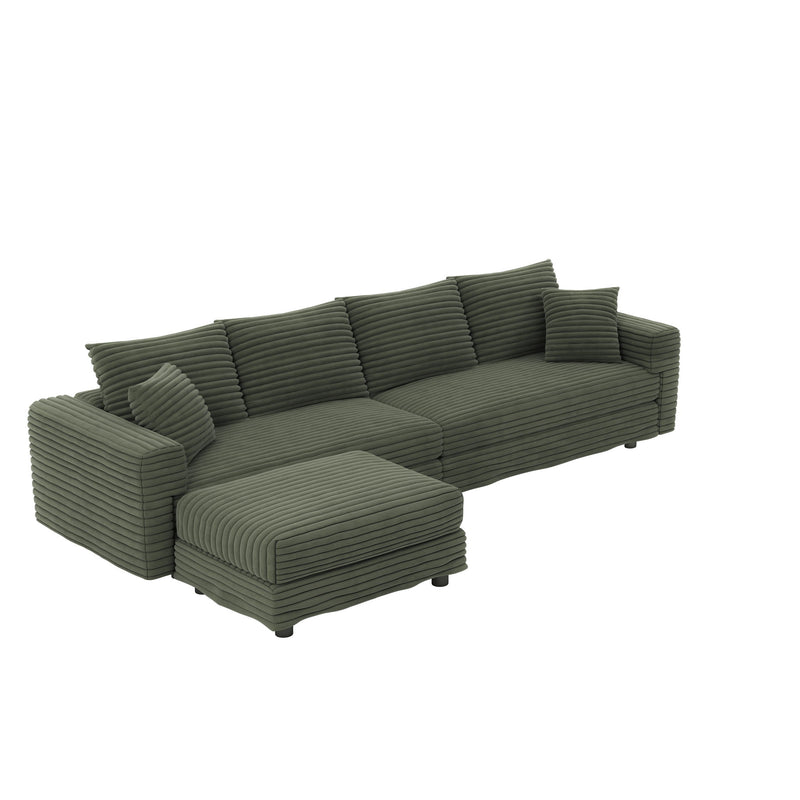 Modern Comfy Upholstered Sofa Cloud Couch & Deep Seat Couches
