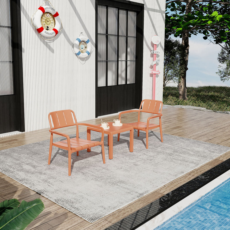 3 Piece Indoor / Outdoor Leisure Table And Chair Set