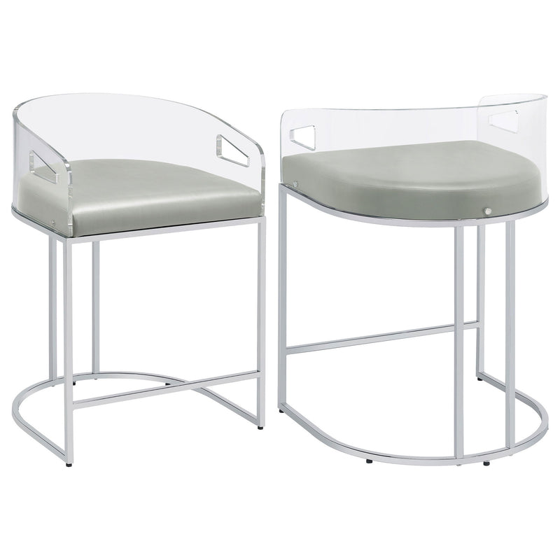 Counter Height Stools (Set of 2) - Gray