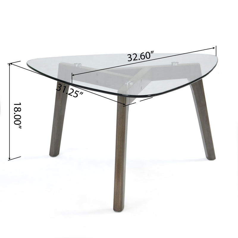 Modern Coffee Table With Wood Construction And Compact Design