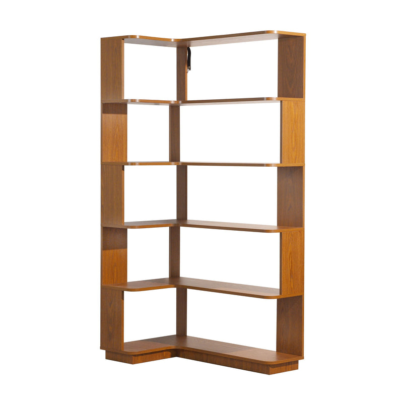 L-Shaped Corner Bookshelf