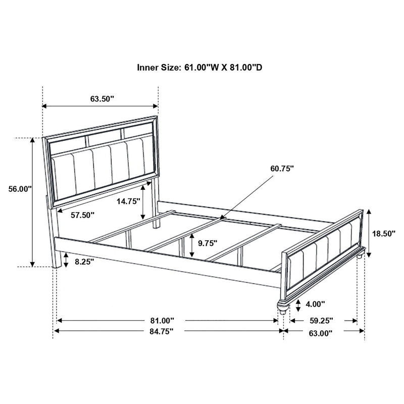 Talia - Panel Bed