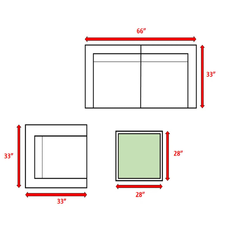 Outdoor Wicker Conversation Set With Cushions, All Weather