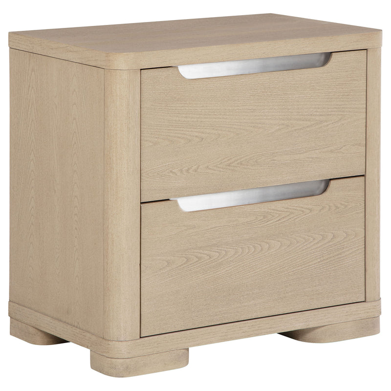 Mirador - 2 Drawer Nightstand Bedside Table - Natural