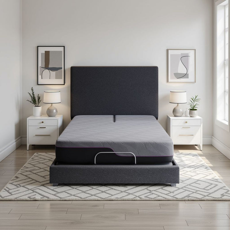 Renew - 11" Queen Size Flex Head Cooling Fast Responding Latex Foam Mattress - Gray