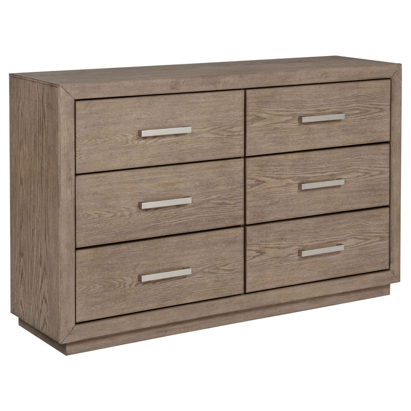 Gibbons - 6 Drawer Dresser With Ample Storage - Brown