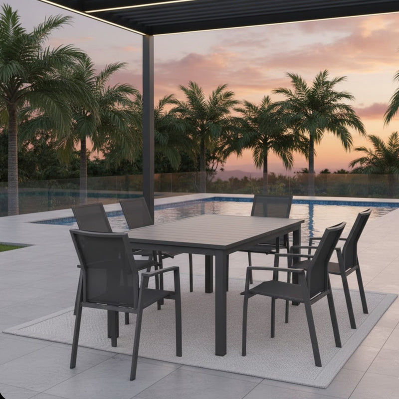 Patio Stackable Dining Chairs (Set of 4)