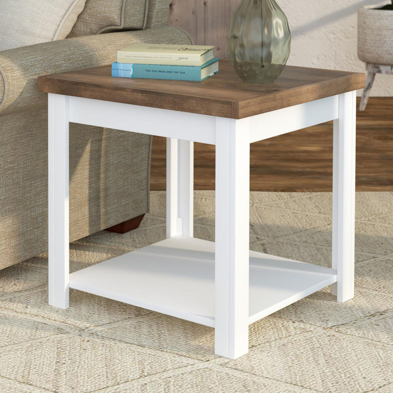 Side Table - Jasmine Whitewash / Barnwood