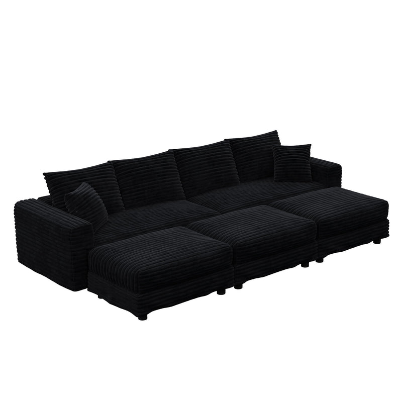 Modern Comfy Upholstered Sofa Cloud Couch & Deep Seat Couches