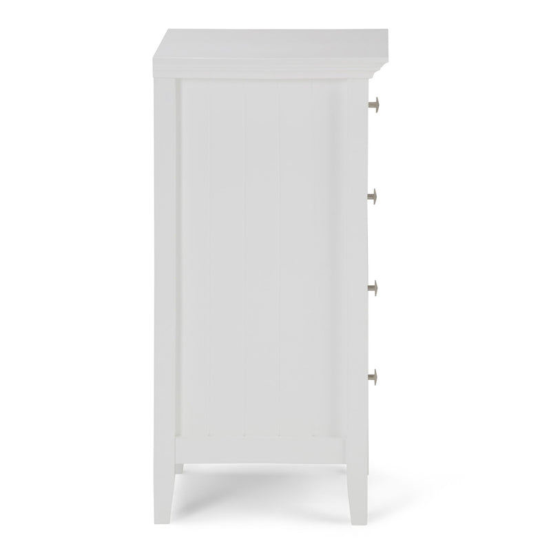 Acadian - 4 Drawer Floor Storage Cabinet - Pure White