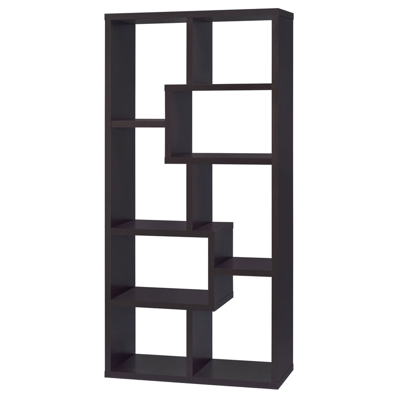 8 Shelf Geometric Bookcase
