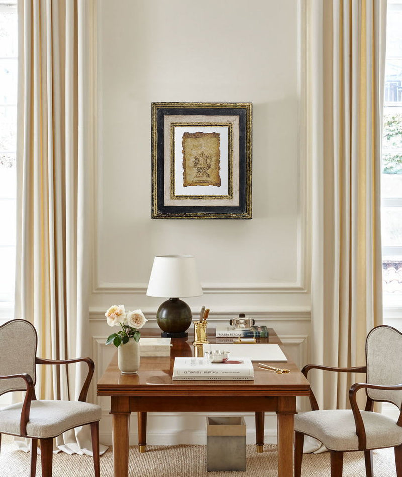 Lucian - Stylish Framed Antiqued Sculpture Print