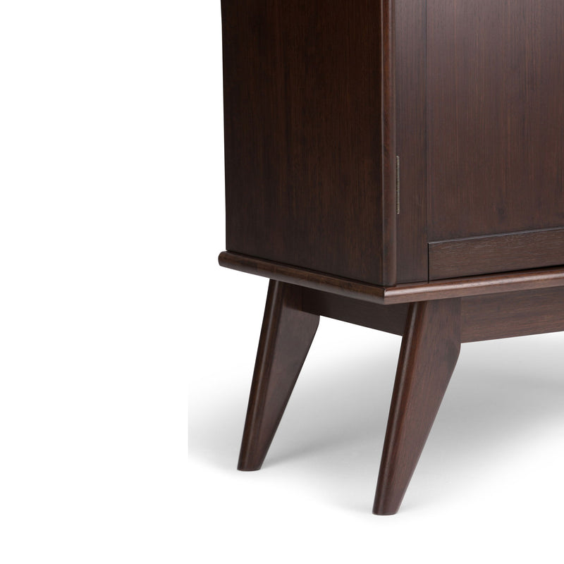 Draper - Low Storage Cabinet - Medium Auburn Brown
