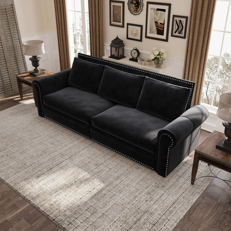 Chesterfield Sofa & Pull Out Bed