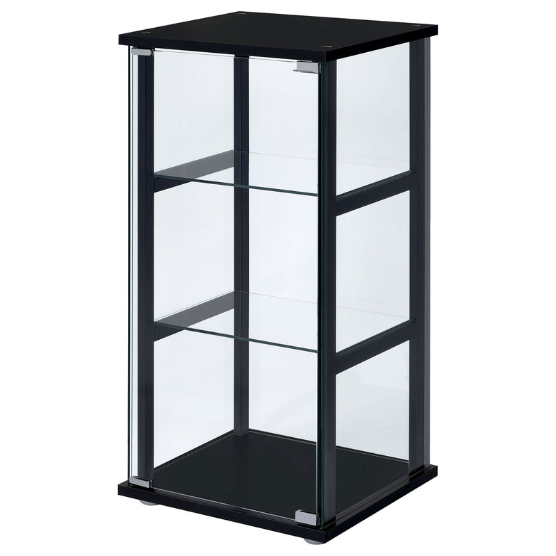 Callie - 3 Shelf Curio Cabinet - Black