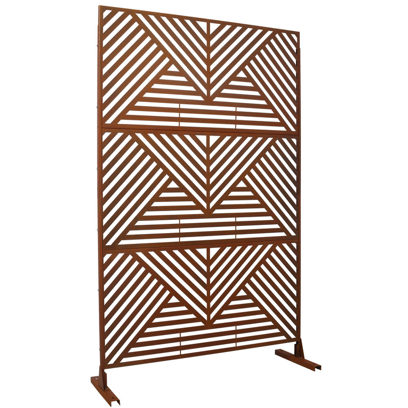 Freestanding Outdoor & Indoor Freestanding Metal Privacy Screen