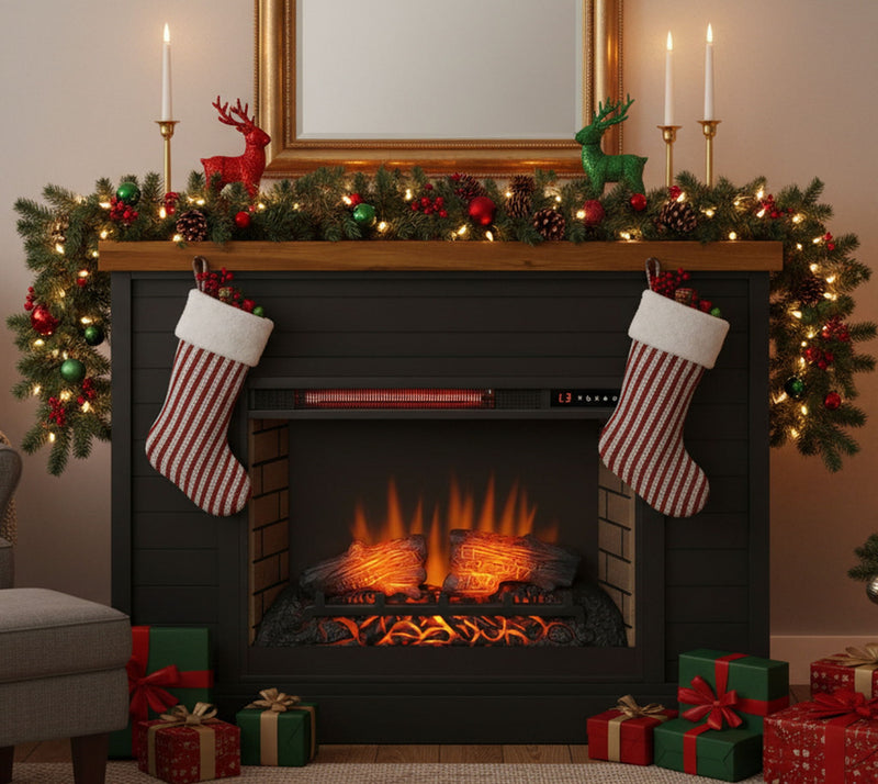 48" Fireplace With Mantel