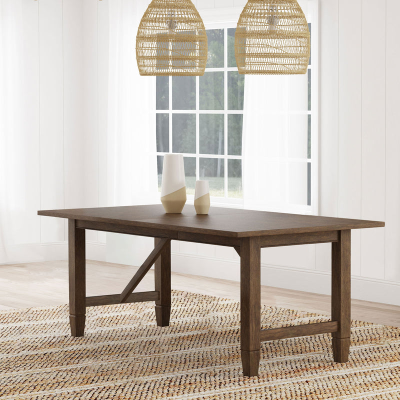 Jamie - Rectangular Dining Table With Extension Leaf - Light Brown