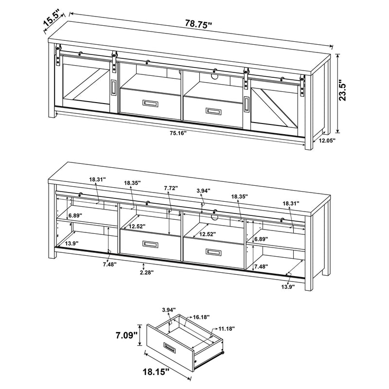 Madra - 2 Door TV Stand