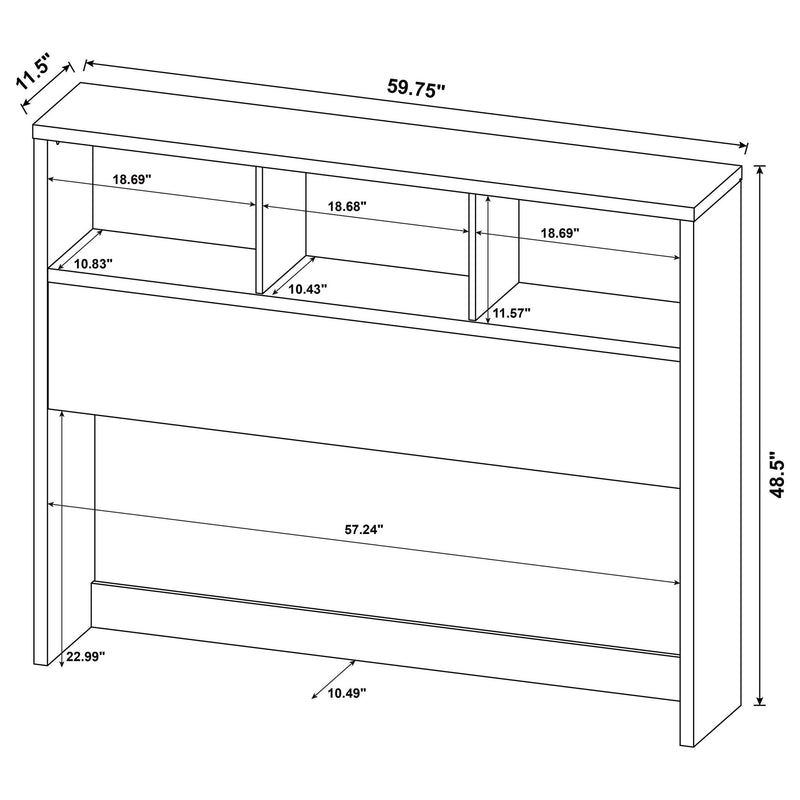 Geary - 3 Piece Bedroom Set With Bookcase Headboard