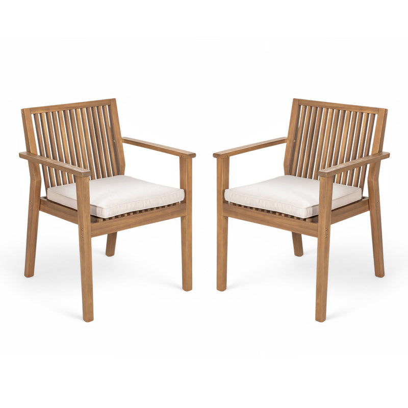 Patio Dining Chair, Comfortable Waterproof Seating (Set of 2)