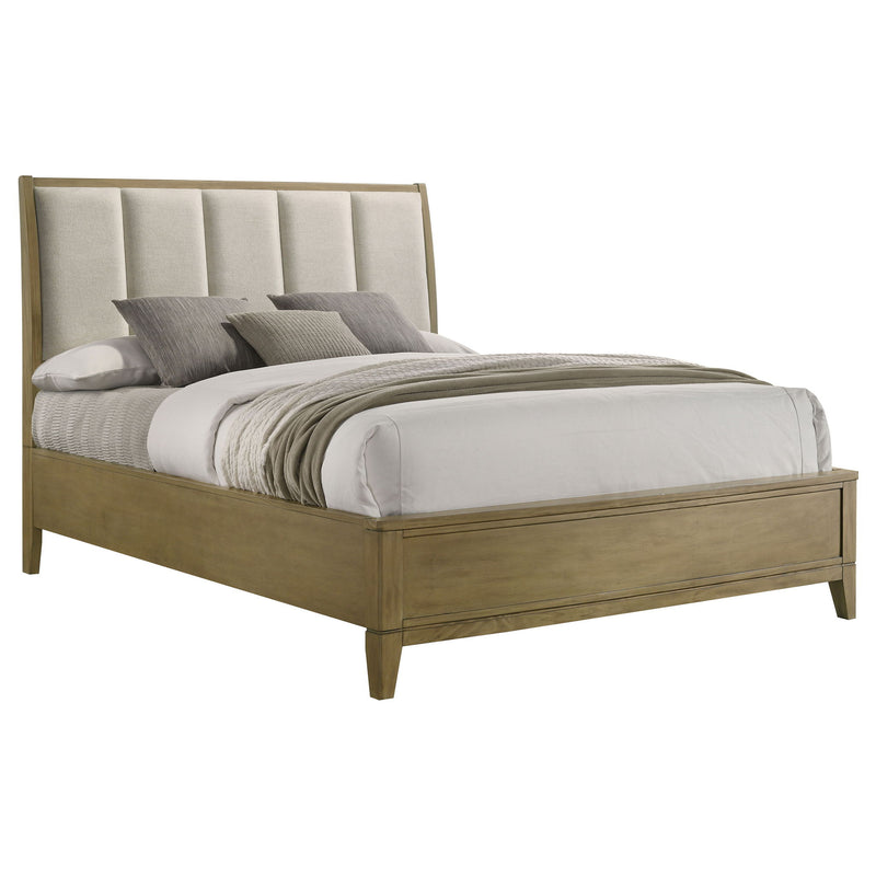 Menlo - Queen Upholstered Panel Bed - Natural