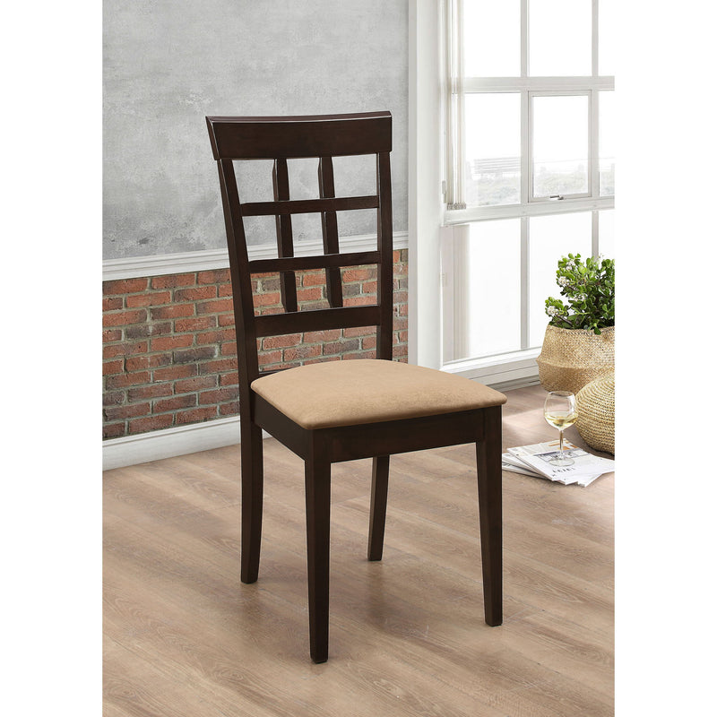 Lattice Back Dining Chair (Set of 2) - Brown