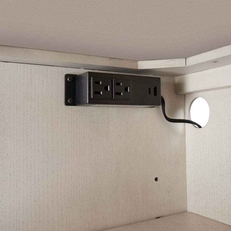 Server With Base - White