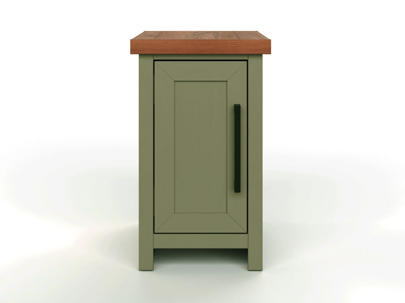 Chairside Table - Sage Green / Fruitwood
