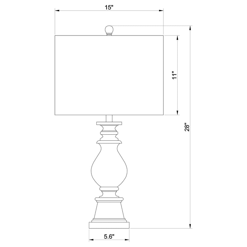 Wahlburg - Drum Shade Table Lamp - Oatmeal
