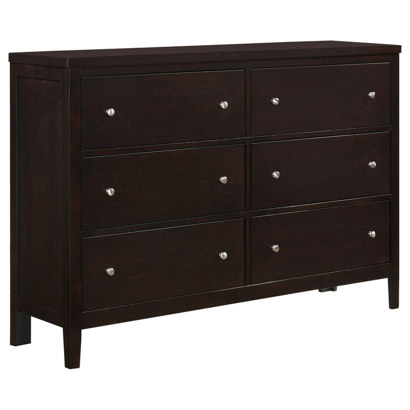 Wedgewood - 6 Drawers Dresser - Cappuccino