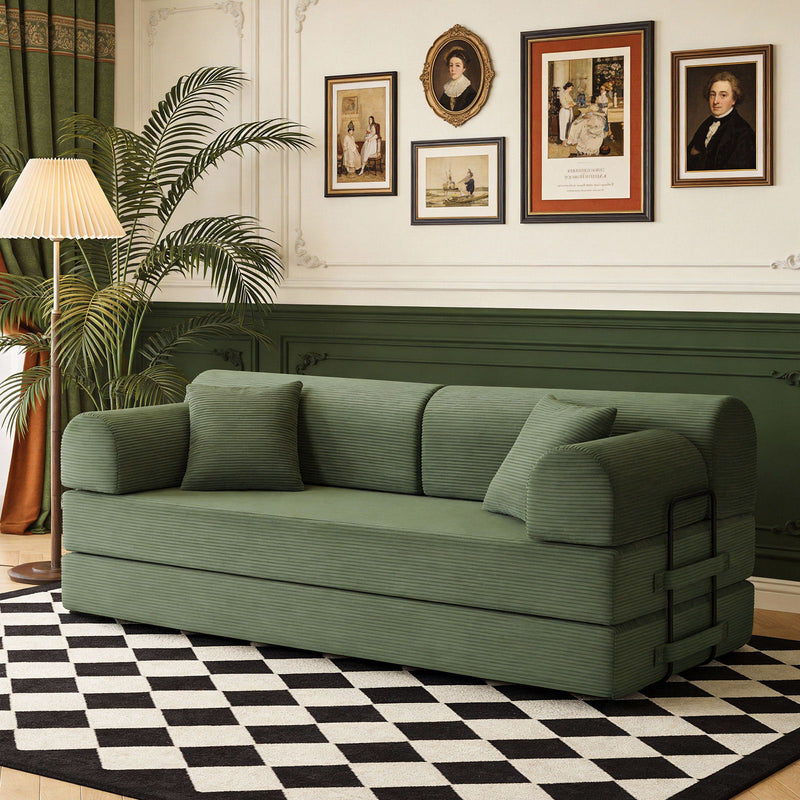 Convertible Sleeper Sofa Bed, Floor Lounge Couch For Living Room