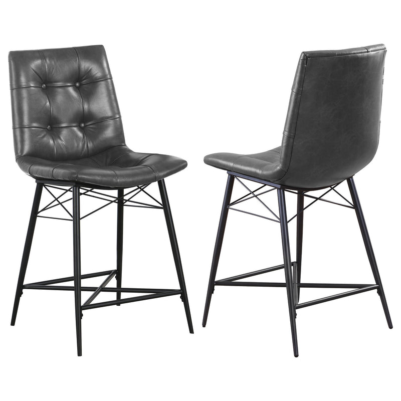 Counter Height Stools & Padded Seat (Set of 2)