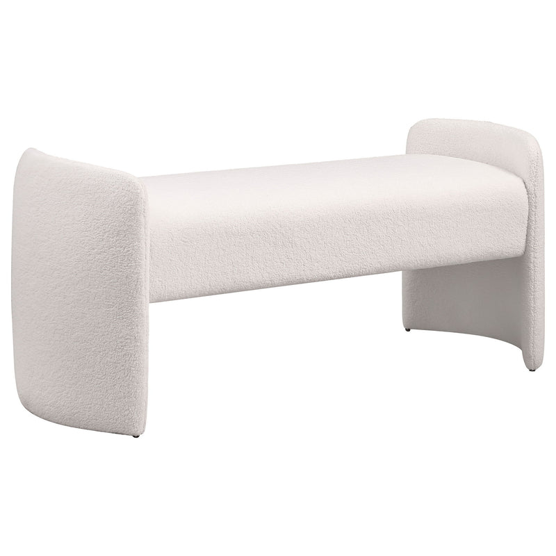 Joshua - Upholstered Accent Bench - Ivory