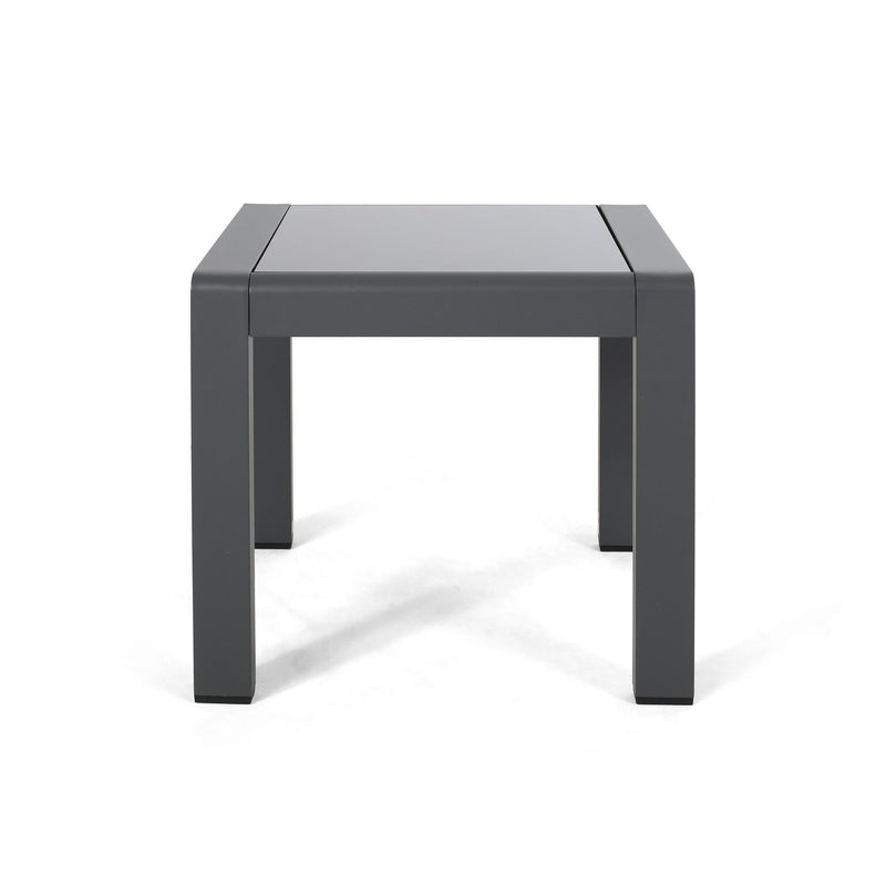 Cape Coral - Contemporary Side Table With Frosted Glass Top