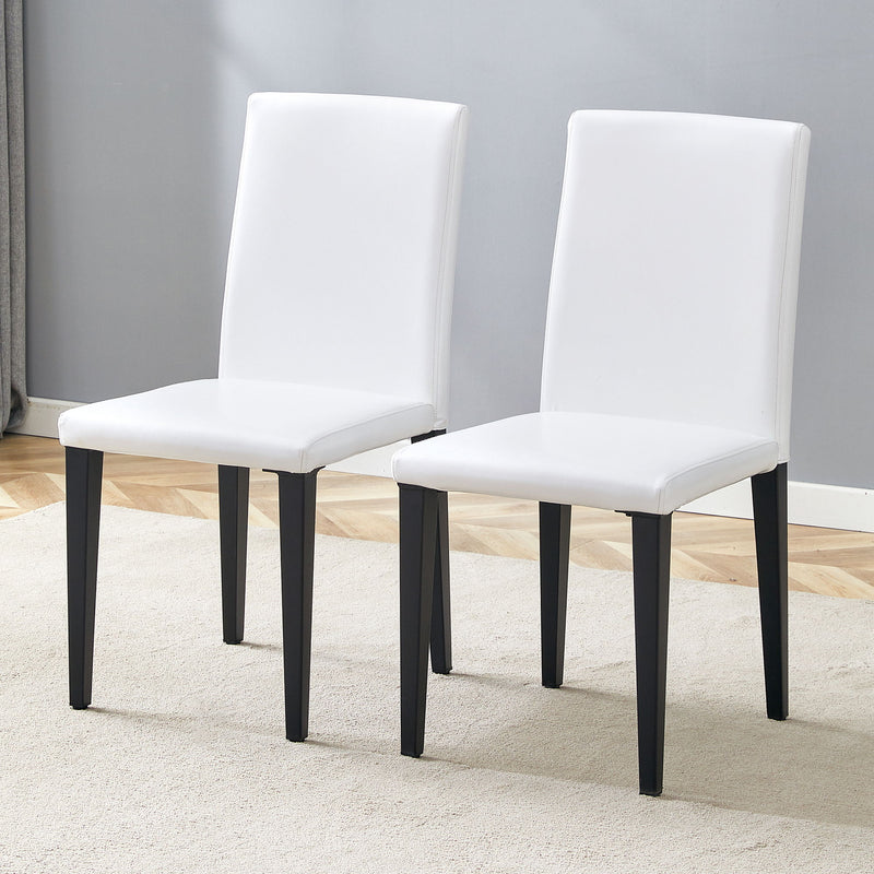 Versatile Dining Chairs With Comfortable Design And Metal Legs