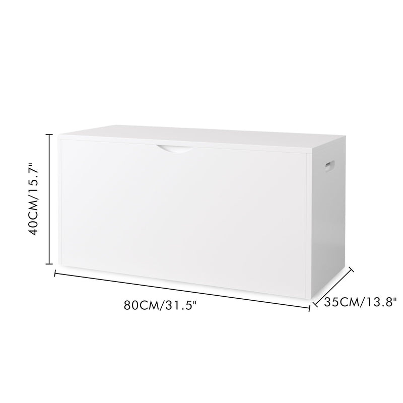 Toy Storage Organizer With Rolling Drawer, Chest With Wheels, Large Pull Out Bin For Nursery - White