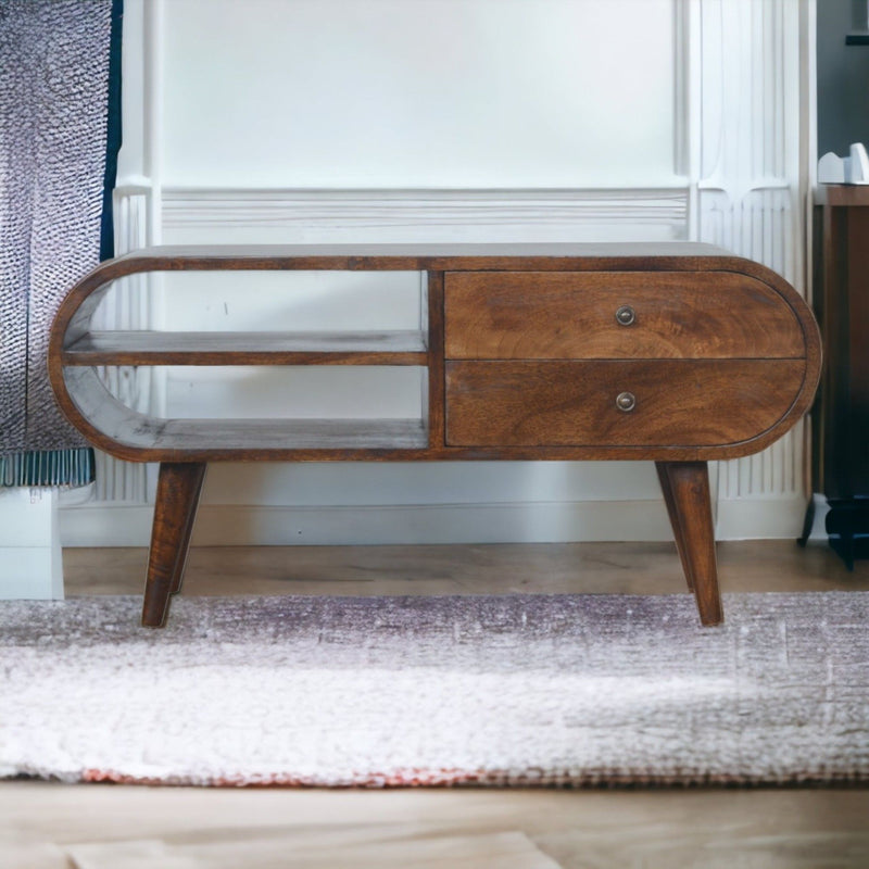 Circular Media Unit - Chestnut