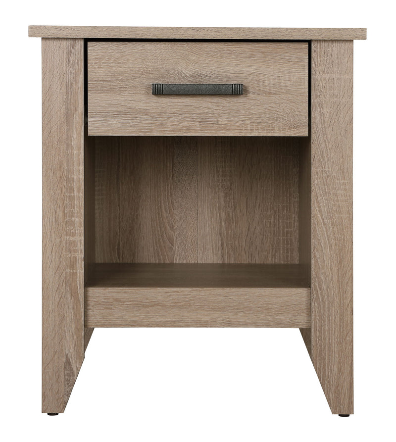Roller Drawer Glides Nightstand