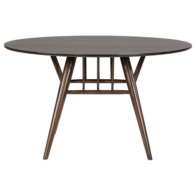 Shirley - Round Dining Table - Dark Walnut