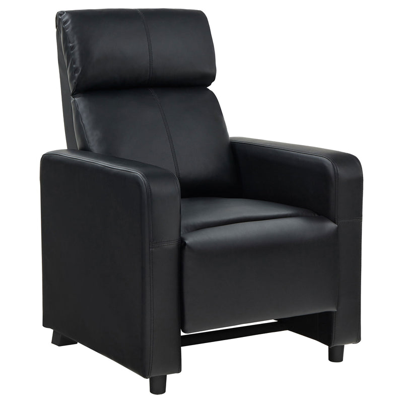 Push Back Recliner - Black