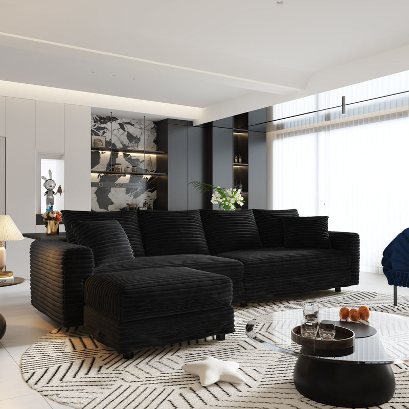 Modern Comfy Upholstered Sofa Cloud Couch & Deep Seat Couches