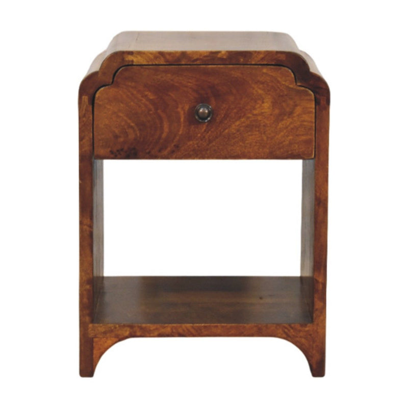 Newton - Mini Nightstand With A Drawer And Open Shelf