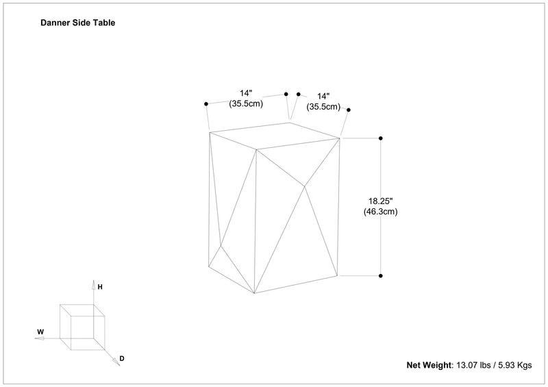 Danner - Side Table - Black