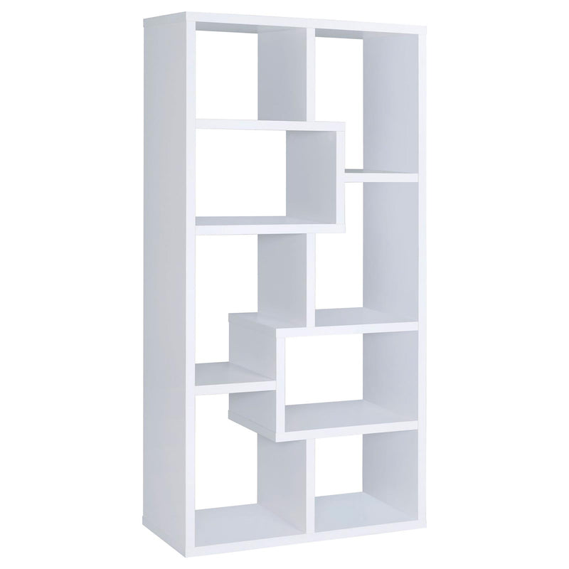 8 Shelf Geometric Bookcase