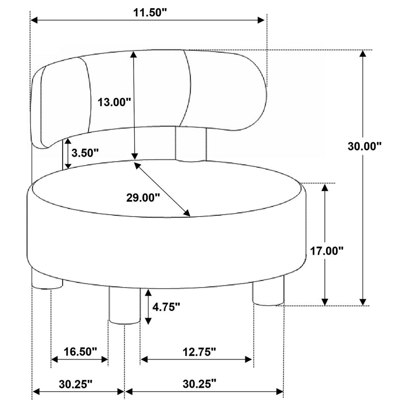 Calianna - Barrel Back Accent Chair